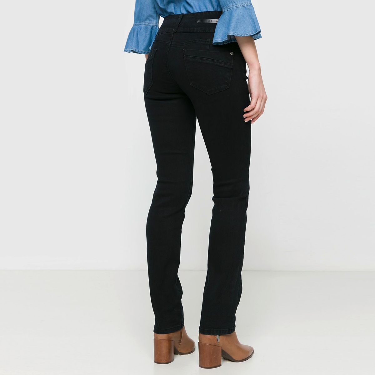 ELLE - Jean Slim Fit Tiro Alto Mujer Elle