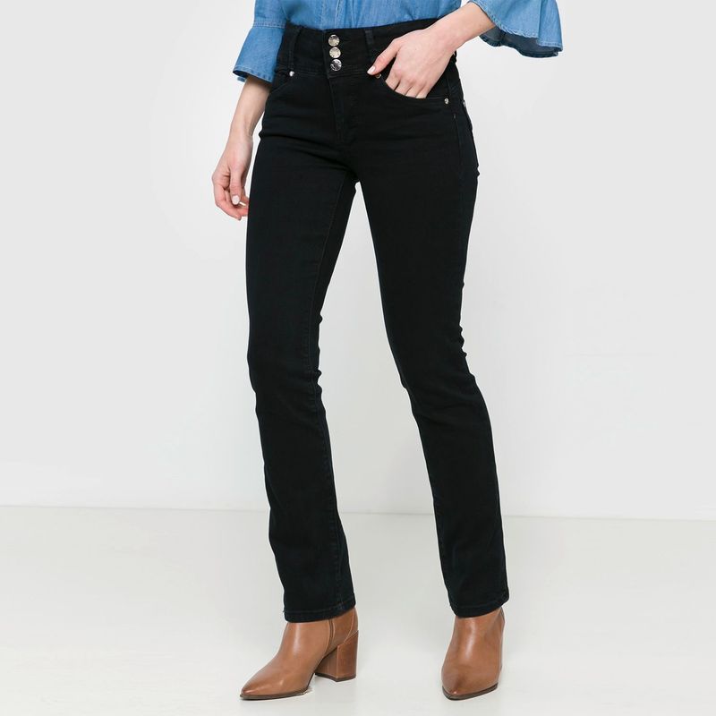 ELLE - Jean Slim Fit Tiro Alto Mujer Elle