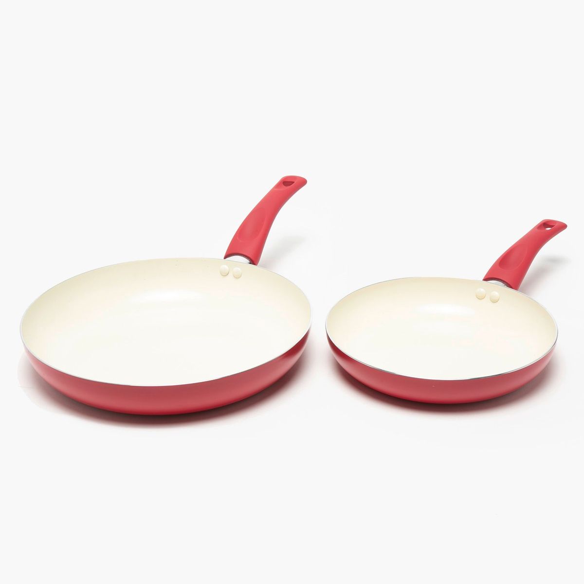 MICA - Set x2 Sartenes Cerámica Cocción Sandia