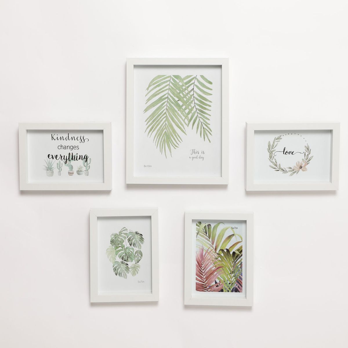 MICA - Set x5 Marco de Fotos Blanco