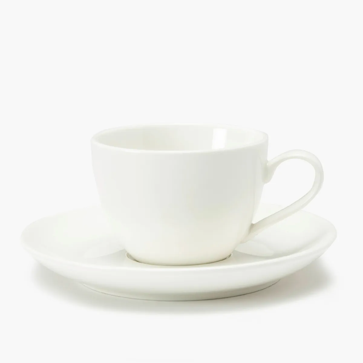 BASEMENT HOME - Taza de Café con Plato Porcelana Essentials Redondo