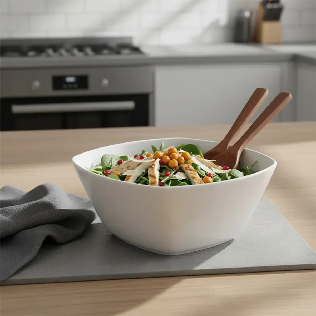 BASEMENT HOME - Ensaladera Porcelana 28 cm Essentials Cuadrado