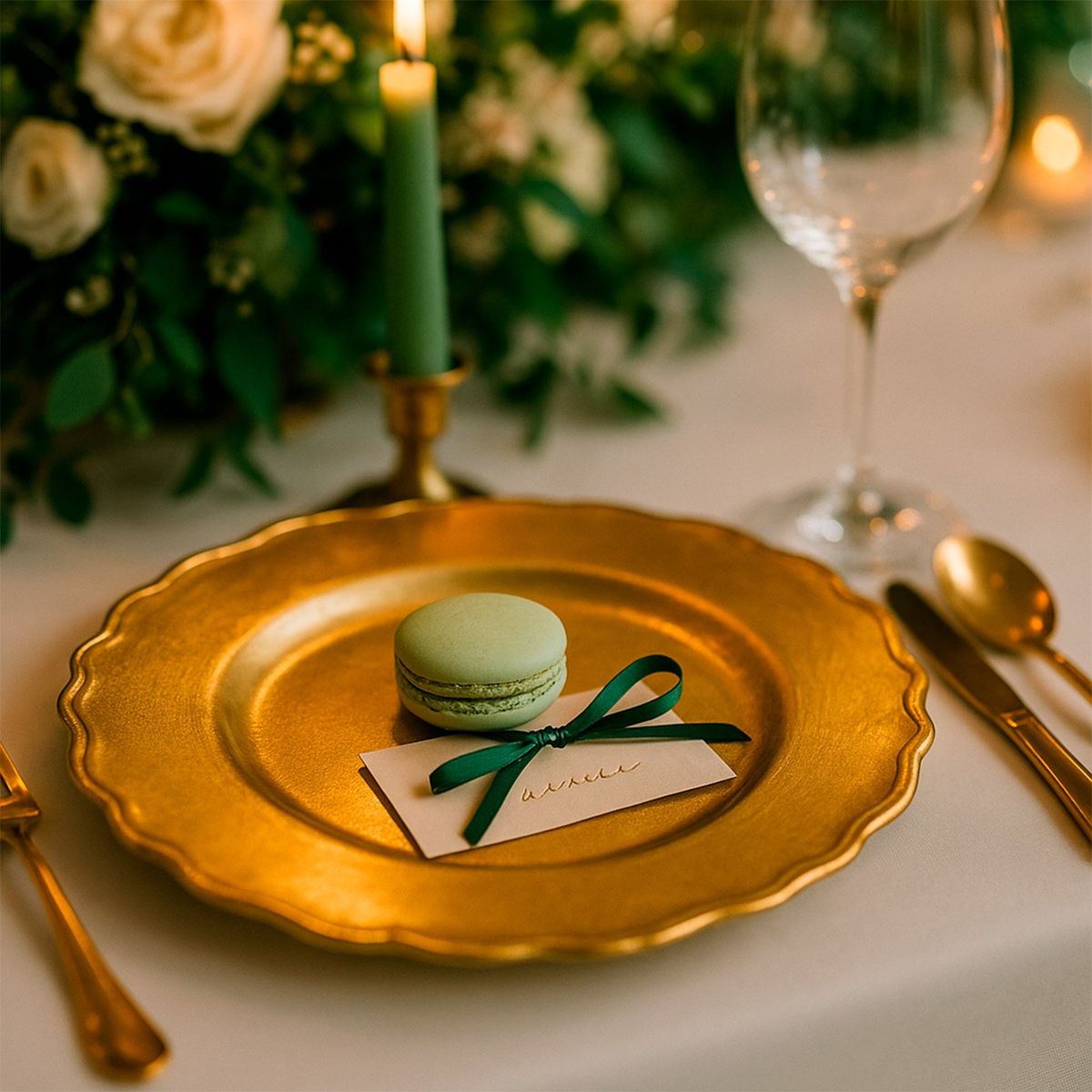 ROBERTA ALLEN - Plato de Sitio Charger Roma Gold