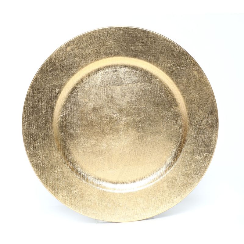 ROBERTA ALLEN - Plato De Sitio Roberta Allen Dorado Redondo 33 Cm