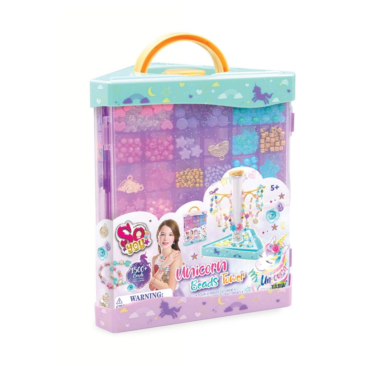 SO YOU - Accesorio Para Disfraz Estuche de Mostacillas de Unicornio