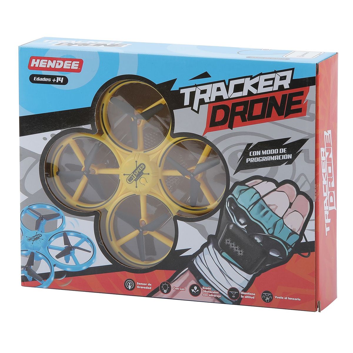 HELIC MAX - Dron A Control Remoto con Luces Amarillo