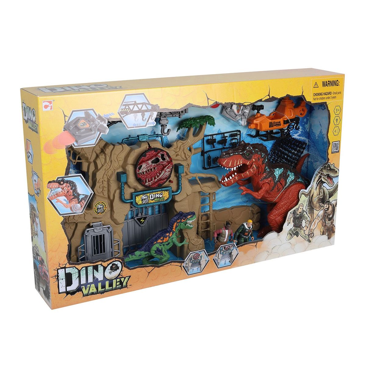 DINO VALLEY - Set de Juguetes 2 Dinosaurios