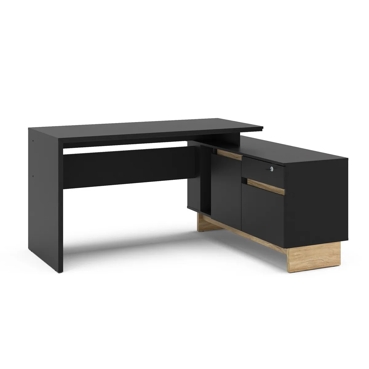 MICA - Escritorio en L Los Angeles 2 Cajones 1 Puerta