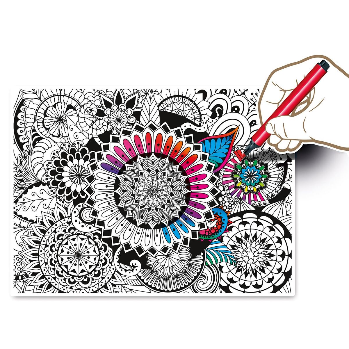 CLEMENTONI - Rompecabezas 3D Color Therapy 500 Pzas Mandal