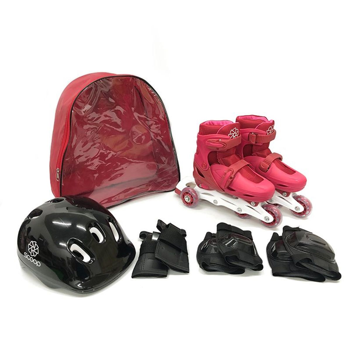 SCOOP - Patines Para Niños En Línea Challenger con Casco Y Protección