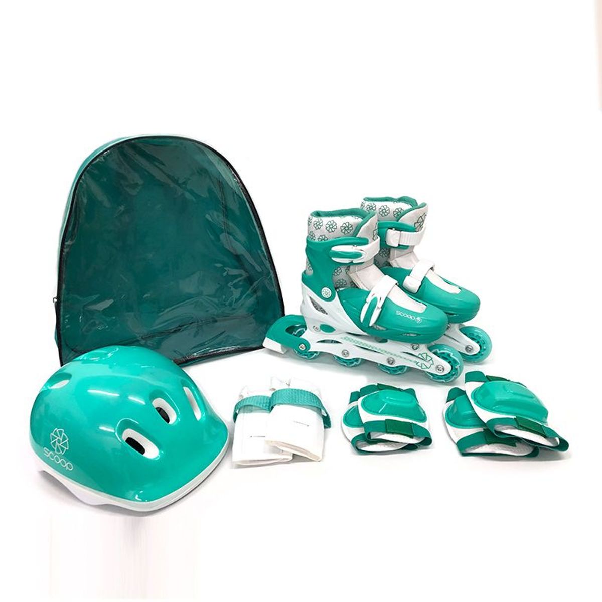 SCOOP - Patines Para Niños En Línea Challenger con Casco Y Protección