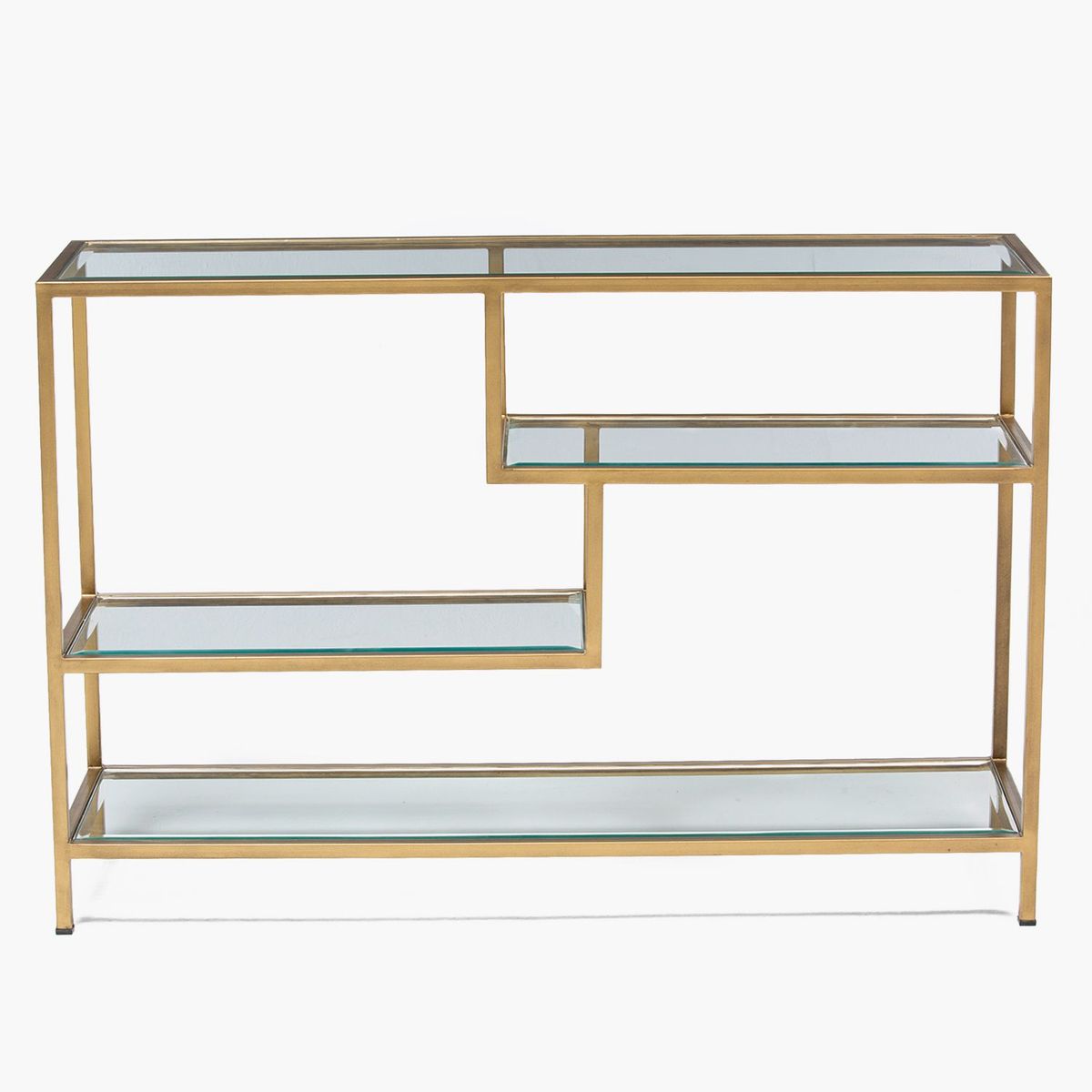 BASEMENT HOME - Consola Gold Hierro Rectangular