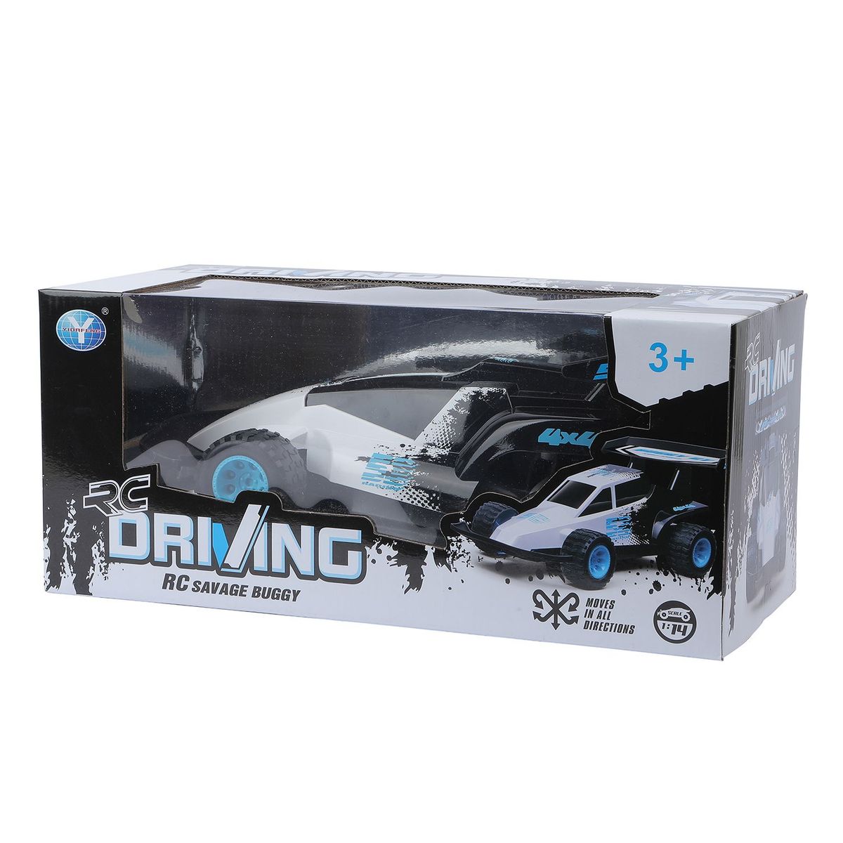 YIDAFENG - Vehiculo A Control Remoto Buggi Blanco con Negro