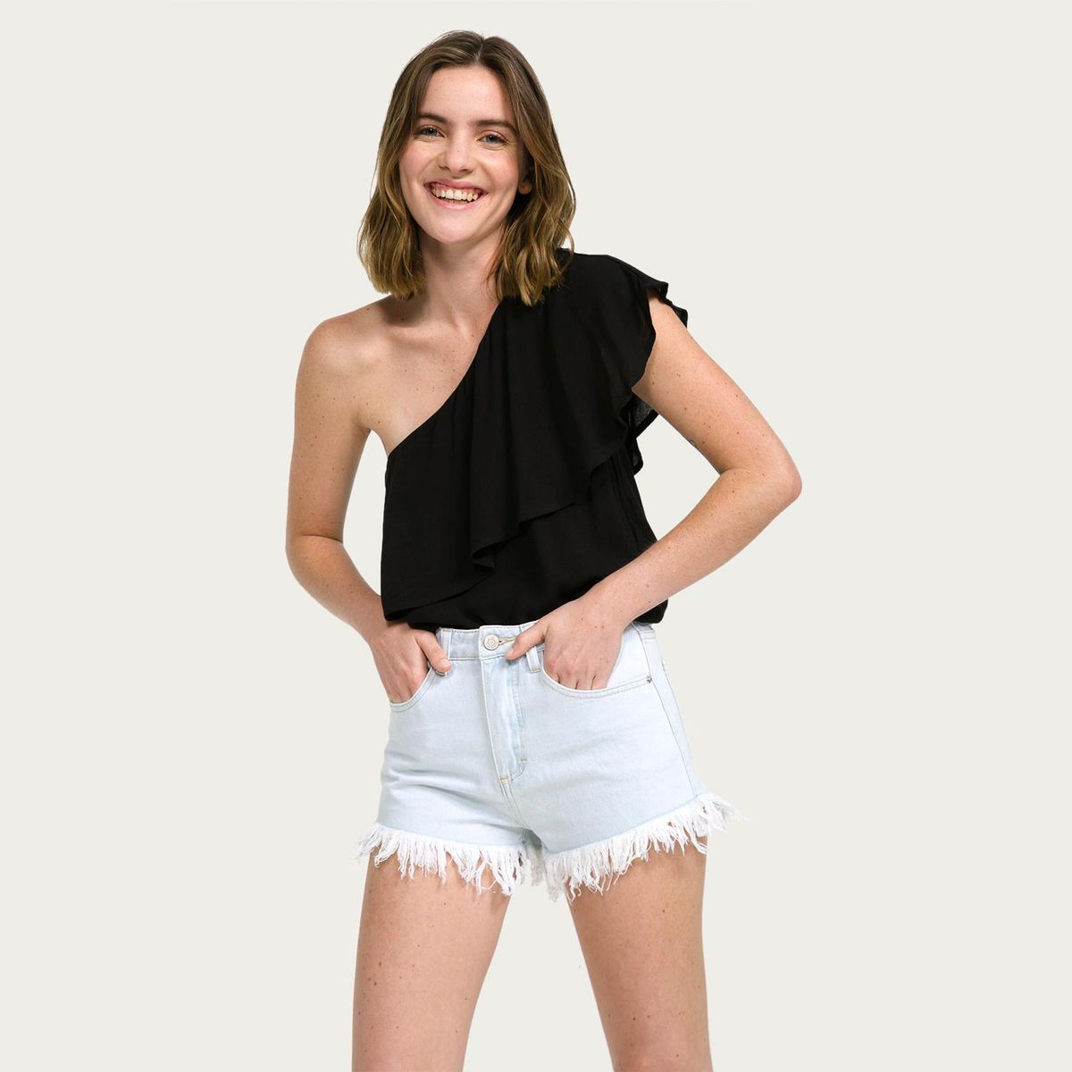 SYBILLA - Blusa Off Shoulder Mujer Sybilla