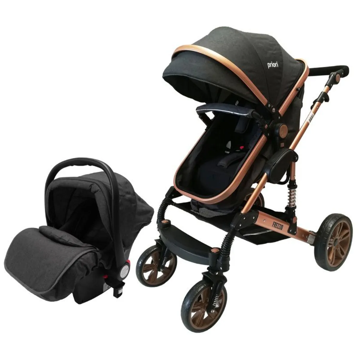 PRIORI - Coche Travel System para Bebé Negro Priori