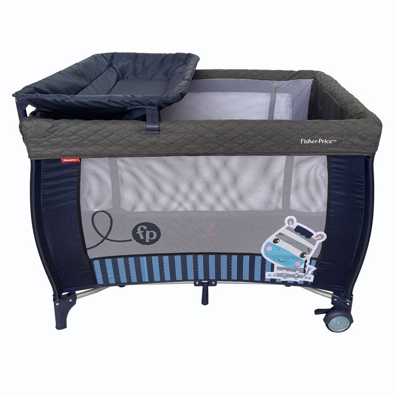 FISHER PRICE - Cuna Corral para Bebé Azul Fisher Price