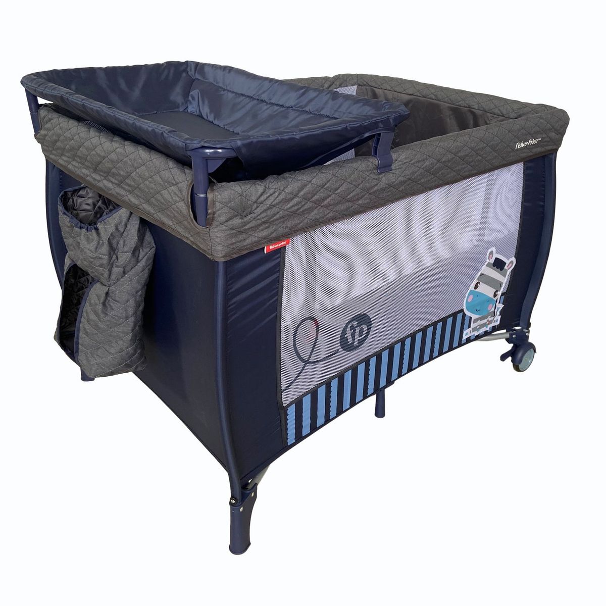 FISHER PRICE - Cuna Corral para Bebé Azul Fisher Price