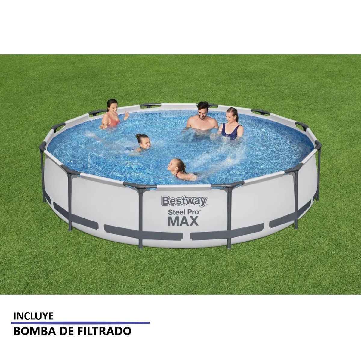 BESTWAY - Piscina Pro 3.66x0.76m Con Bomba de Filtrado
