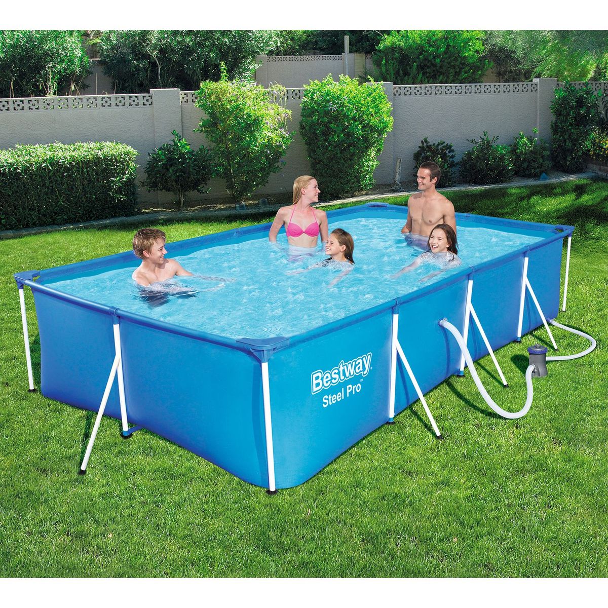 Bestway - Piscina Estructural Steel Pro Capacidad 5700 Litros - 4.00M X 2.11M X 81cm