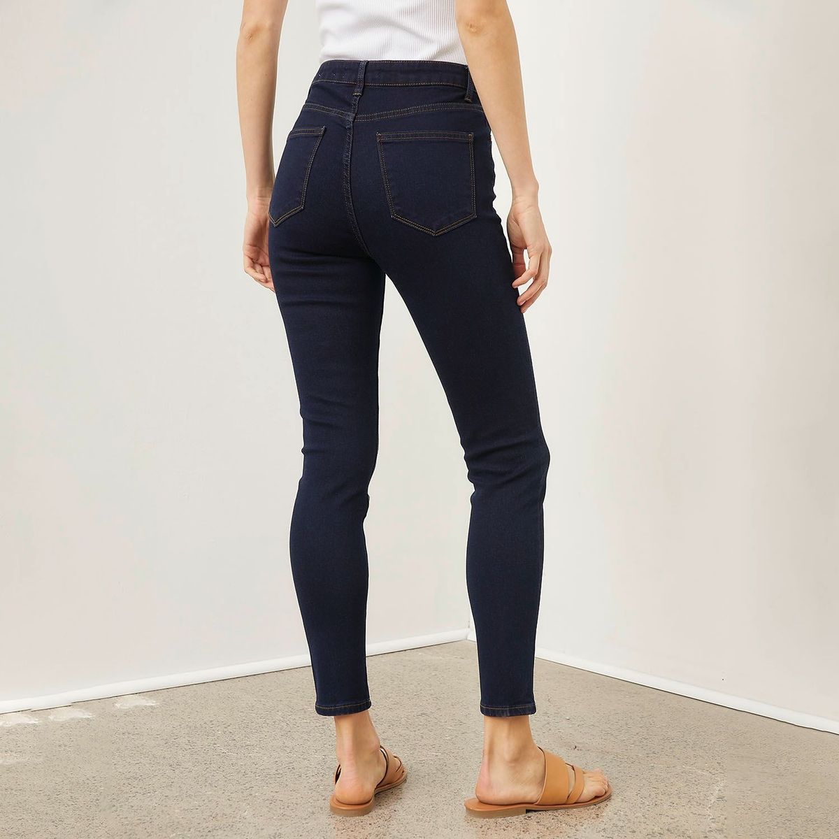 BASEMENT - Jean Skinny Tiro Alto Mujer Basement