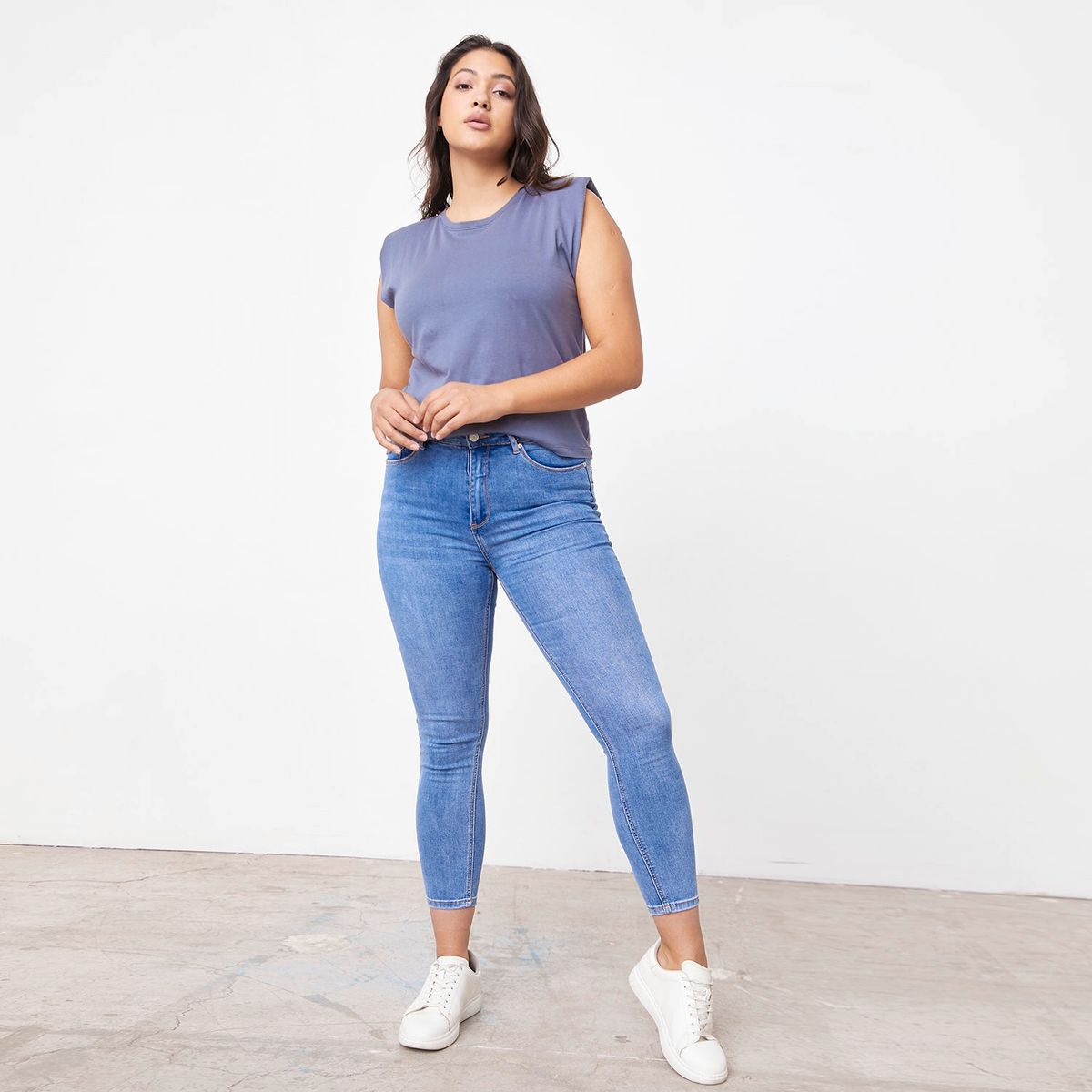 BASEMENT - Jean Skinny Tiro Alto Mujer Basement