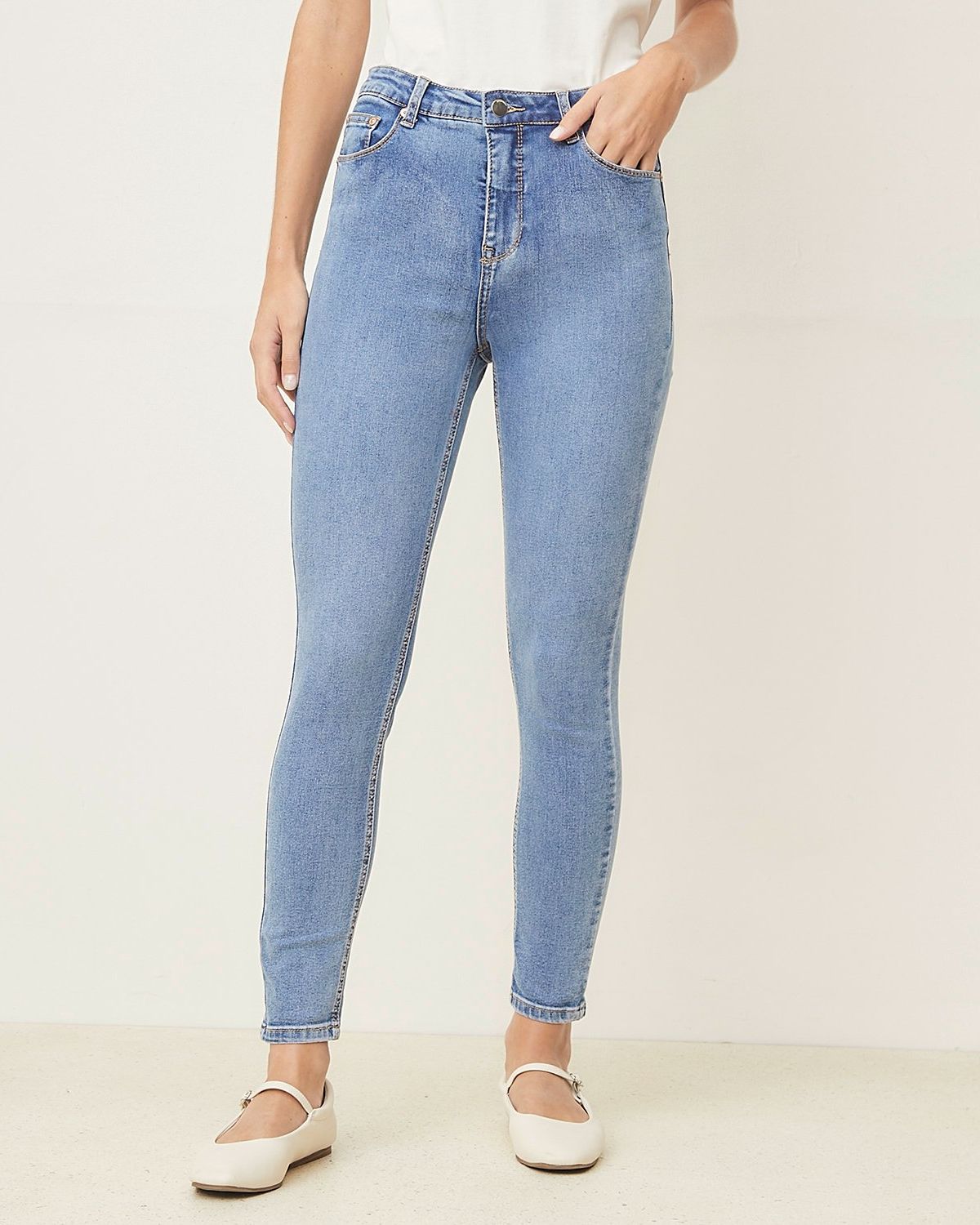 Jean Skinny Tiro Alto Mujer Basement BASEMENT