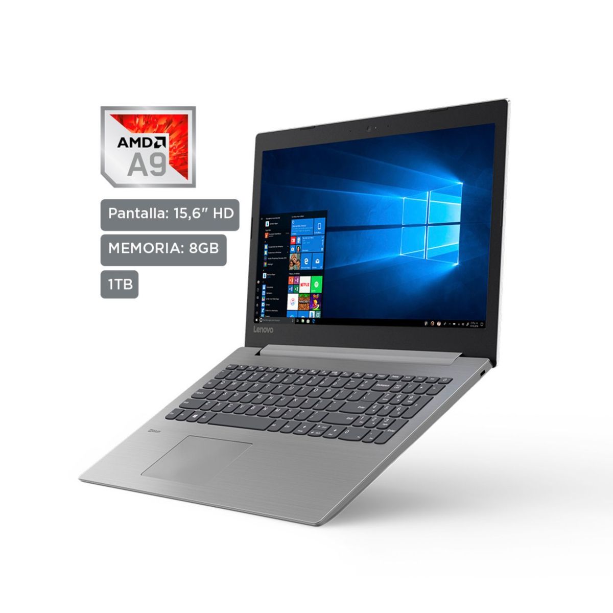 LENOVO - Laptop 15.6" IdeaPad 330 AMD A9 8GB RAM 1TB - Pantalla HD