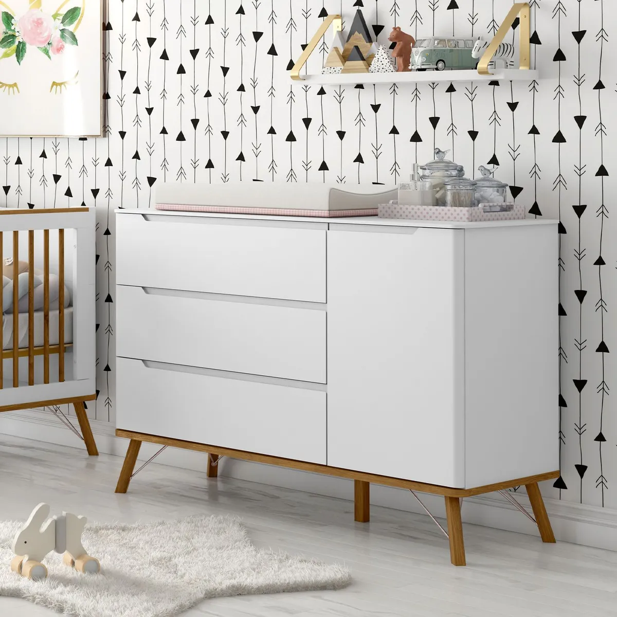 MICA KIDS - Cómoda Albi Multi 3 Cajones