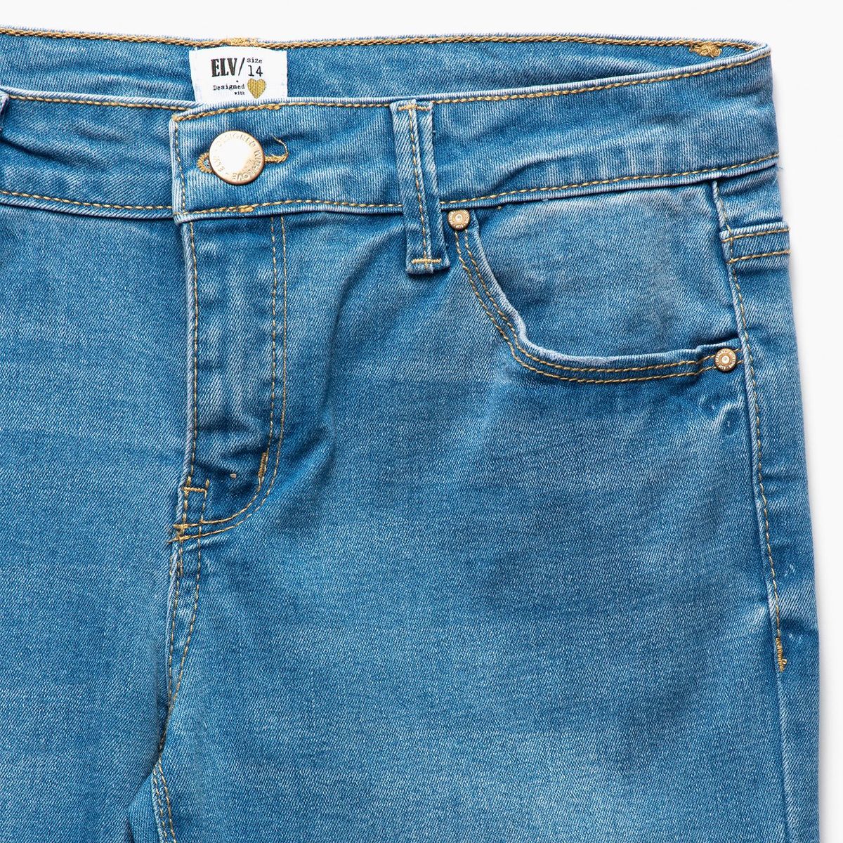 ELEVEN - Jean Skinny Niña Algodón Tiro Alto Eleven