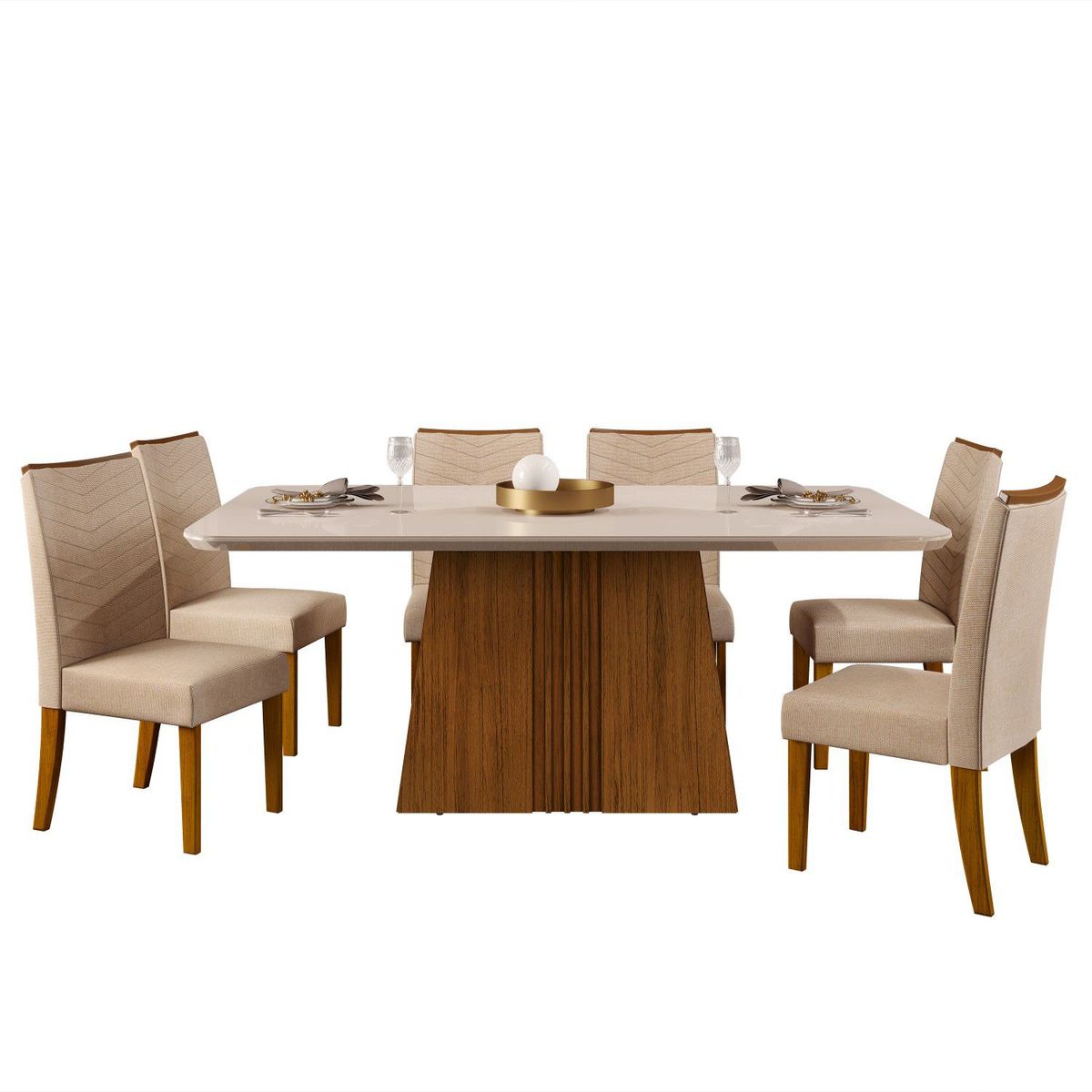 MICA - Juego de Comedor Elegant 6 Sillas