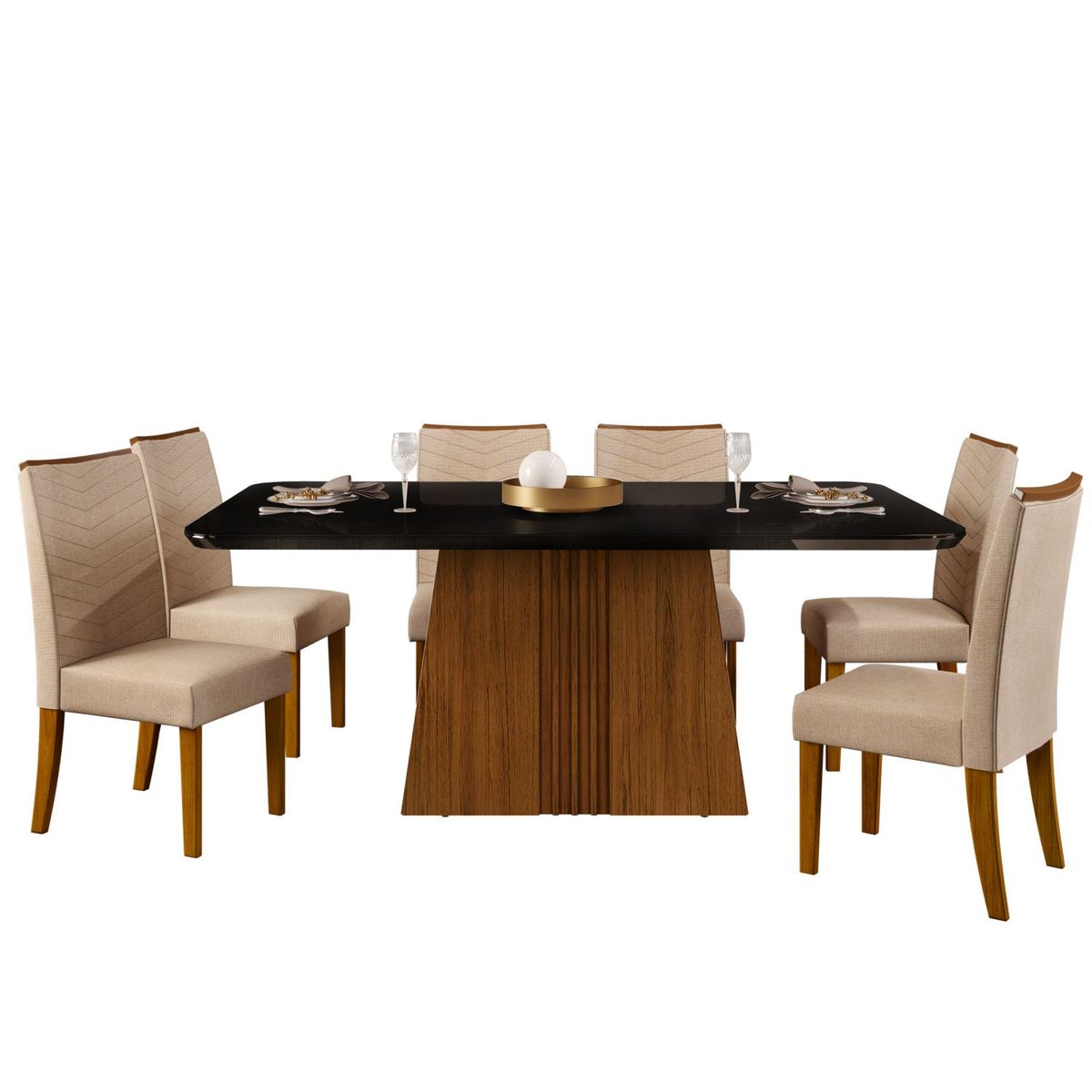 MICA - Juego de Comedor Elegant 6 Sillas