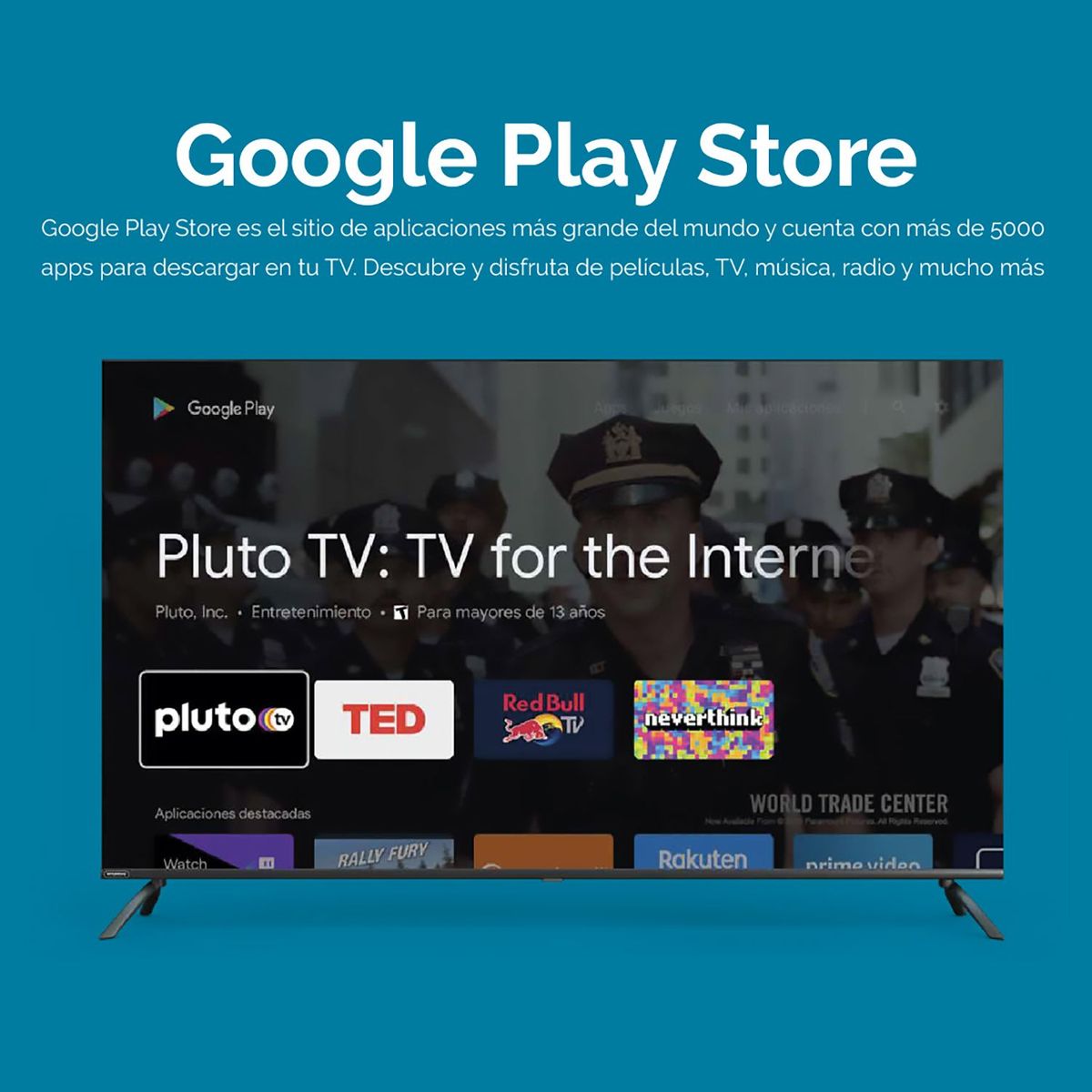 HYUNDAI - Televisor Smart Android 55" Hyundai 4K UHD Borderless