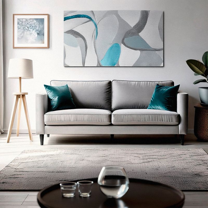 MICA - Sofá Italia 3 Cuerpos con Cojines Decorativos