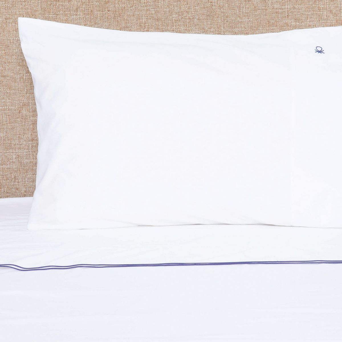 BENETTON - Juego de Sábanas Lisas 100% Algodón 400 Hilos Benetton