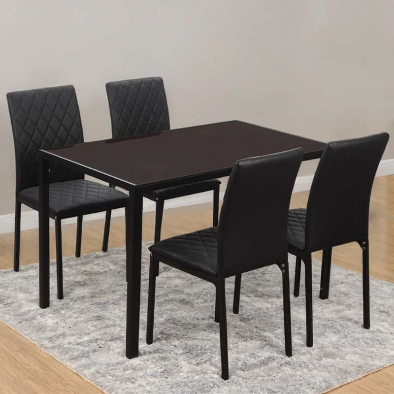 MICA - Juego de Comedor Luminus 4 Sillas