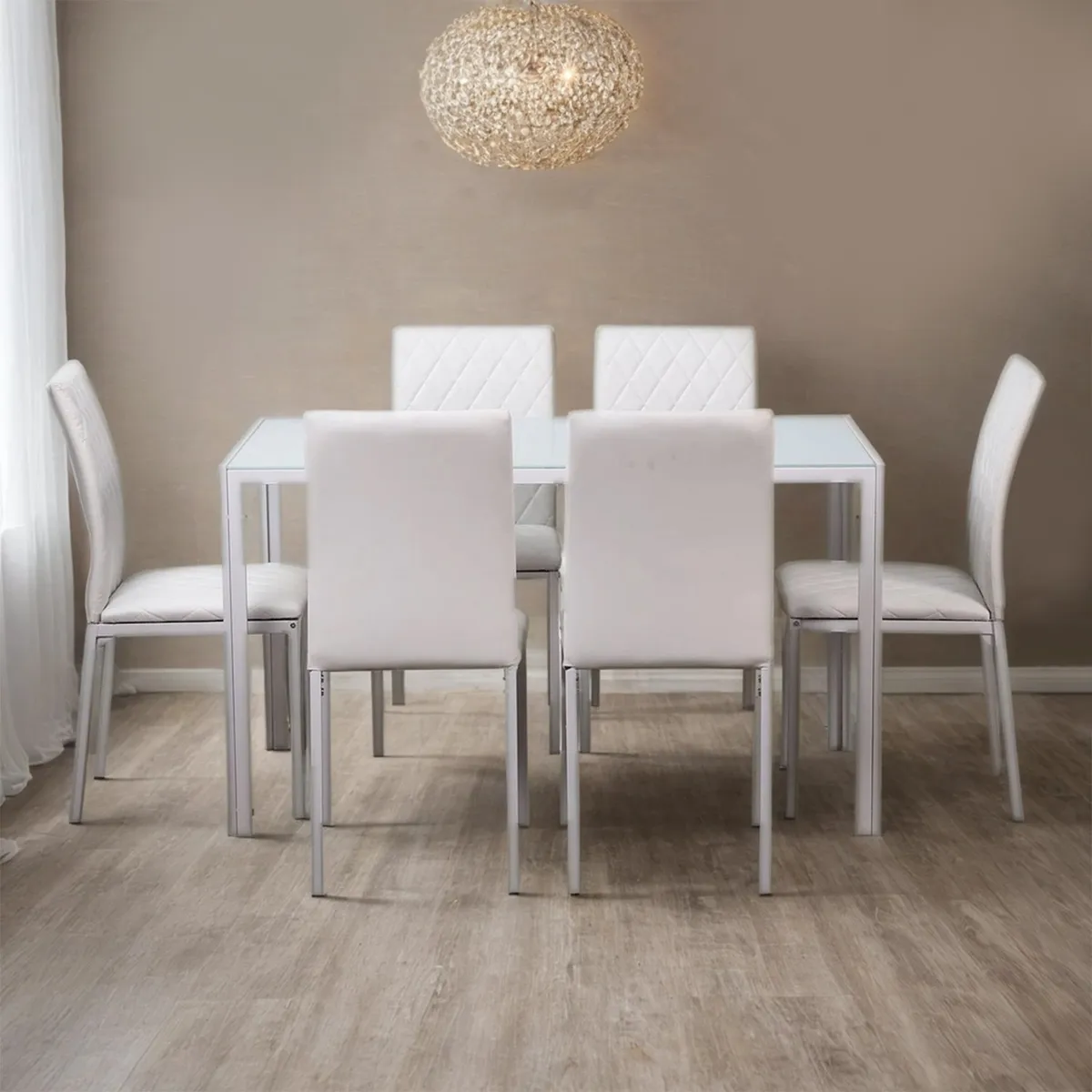 MICA - Juego de Comedor Luminus 6 Sillas