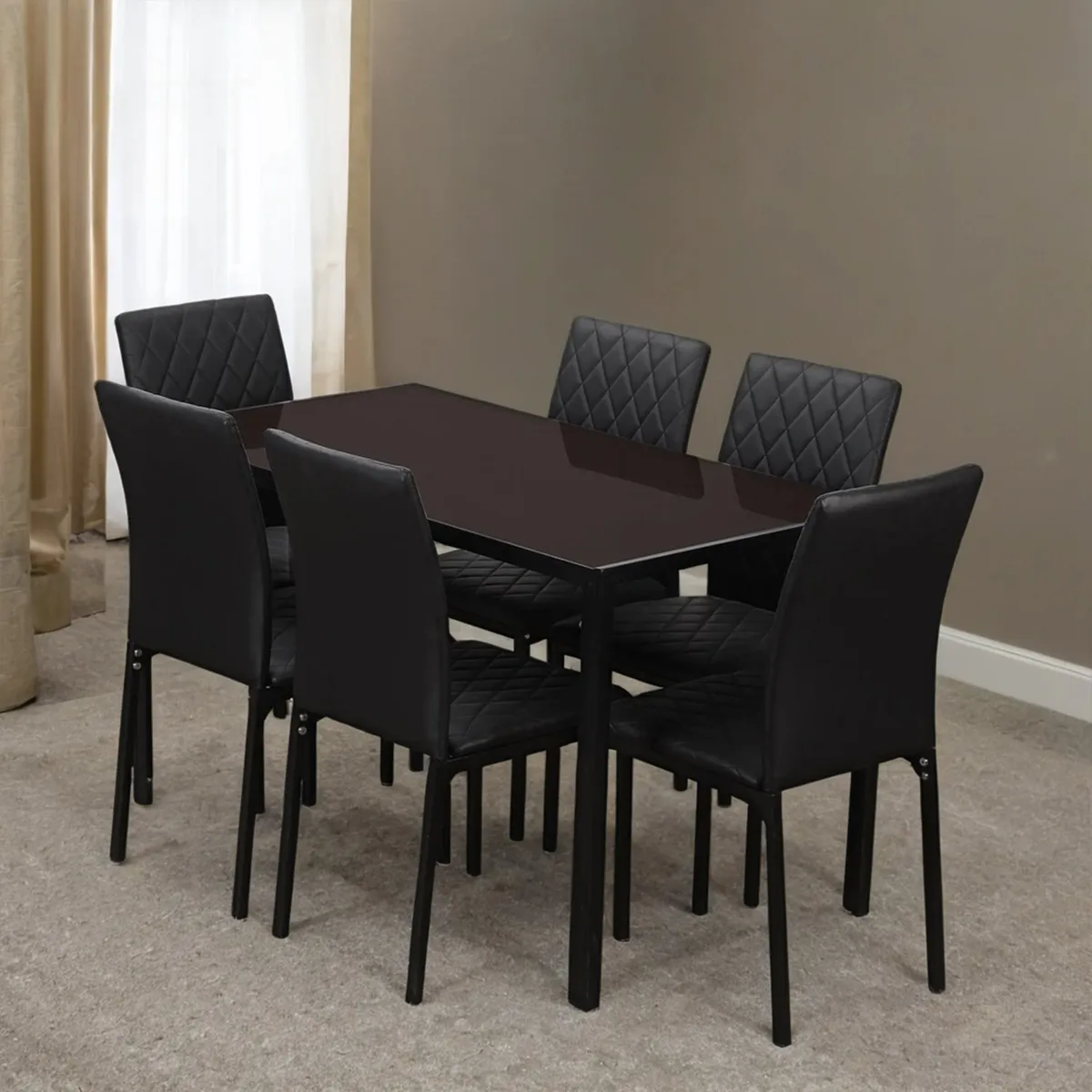 MICA - Juego de Comedor Luminus 6 Sillas