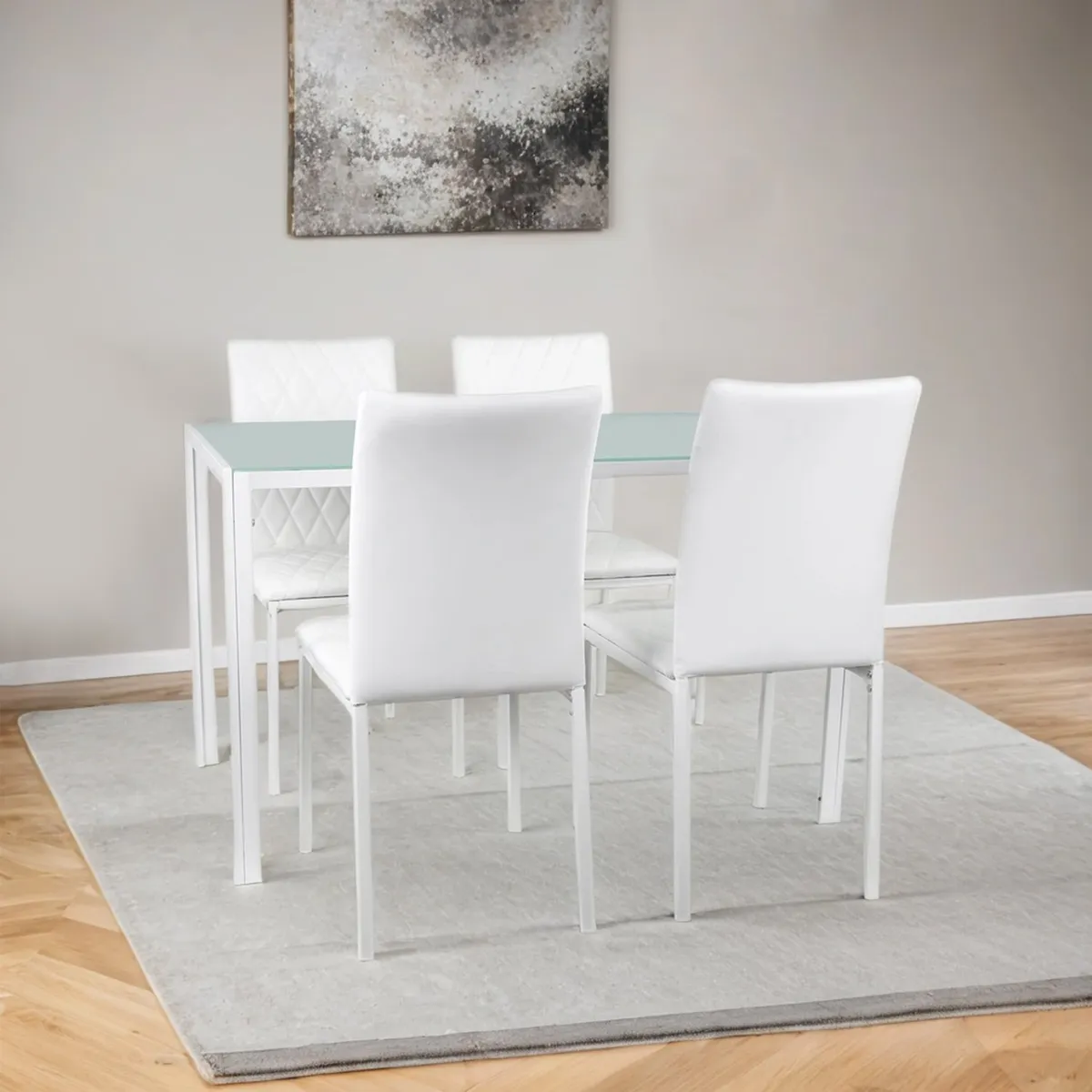 MICA - Juego de Comedor Luminus 4 Sillas