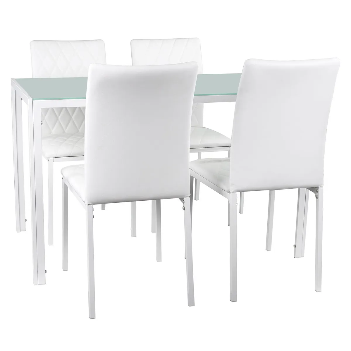 MICA - Juego de Comedor Luminus 4 Sillas