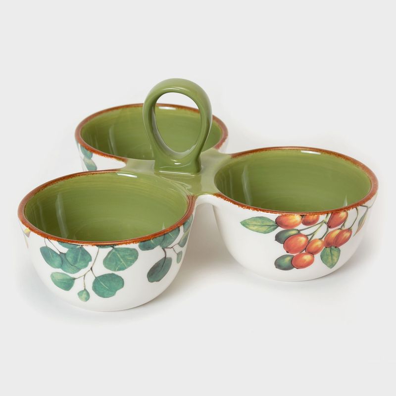 MICA - Plato de Aperitivo Cerámica Fruits 25 cm