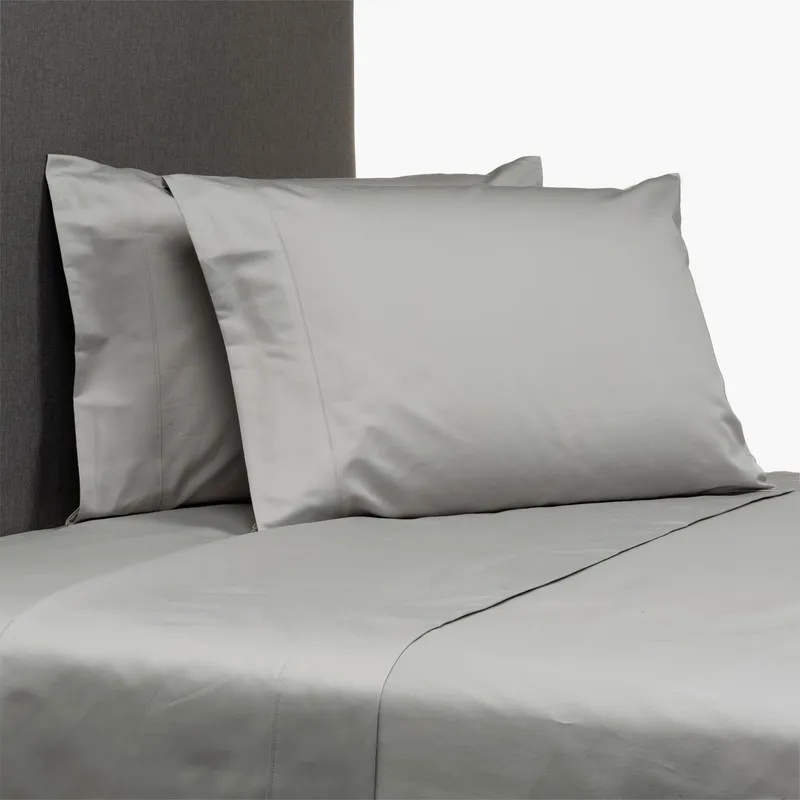 BASEMENT HOME - Juego de Sábanas Lisas 100% Algodón 1000 Hilos