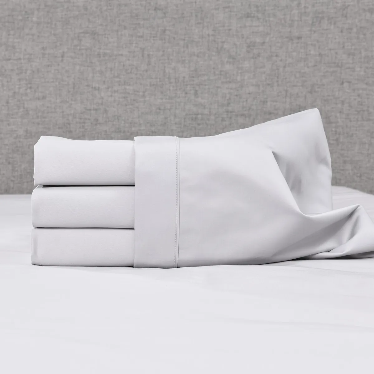BASEMENT HOME - Juego de Sábanas Lisas 100% Algodón 1000 Hilos