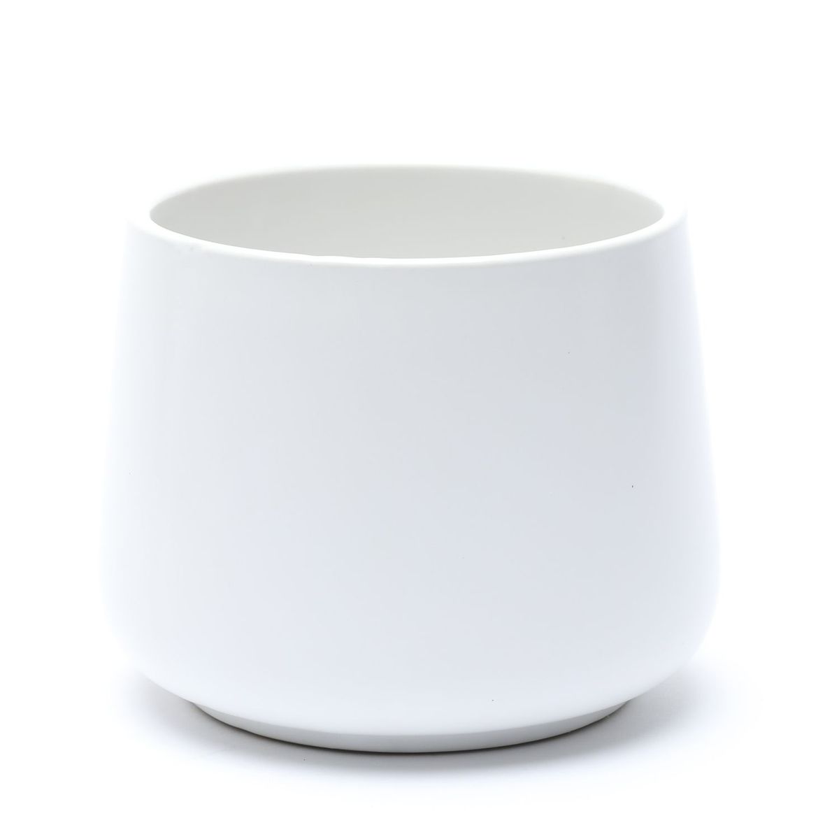 MICA - Maceta Blanca Lisa 13x11 cm