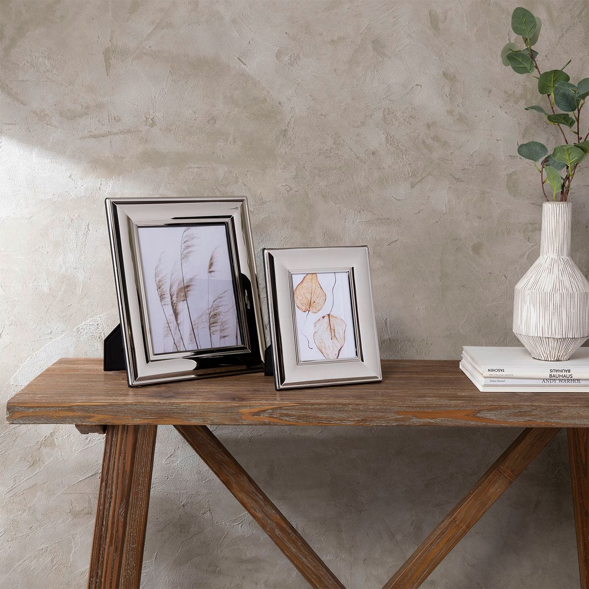 MICA - Marco de Fotos Grueso Plateado