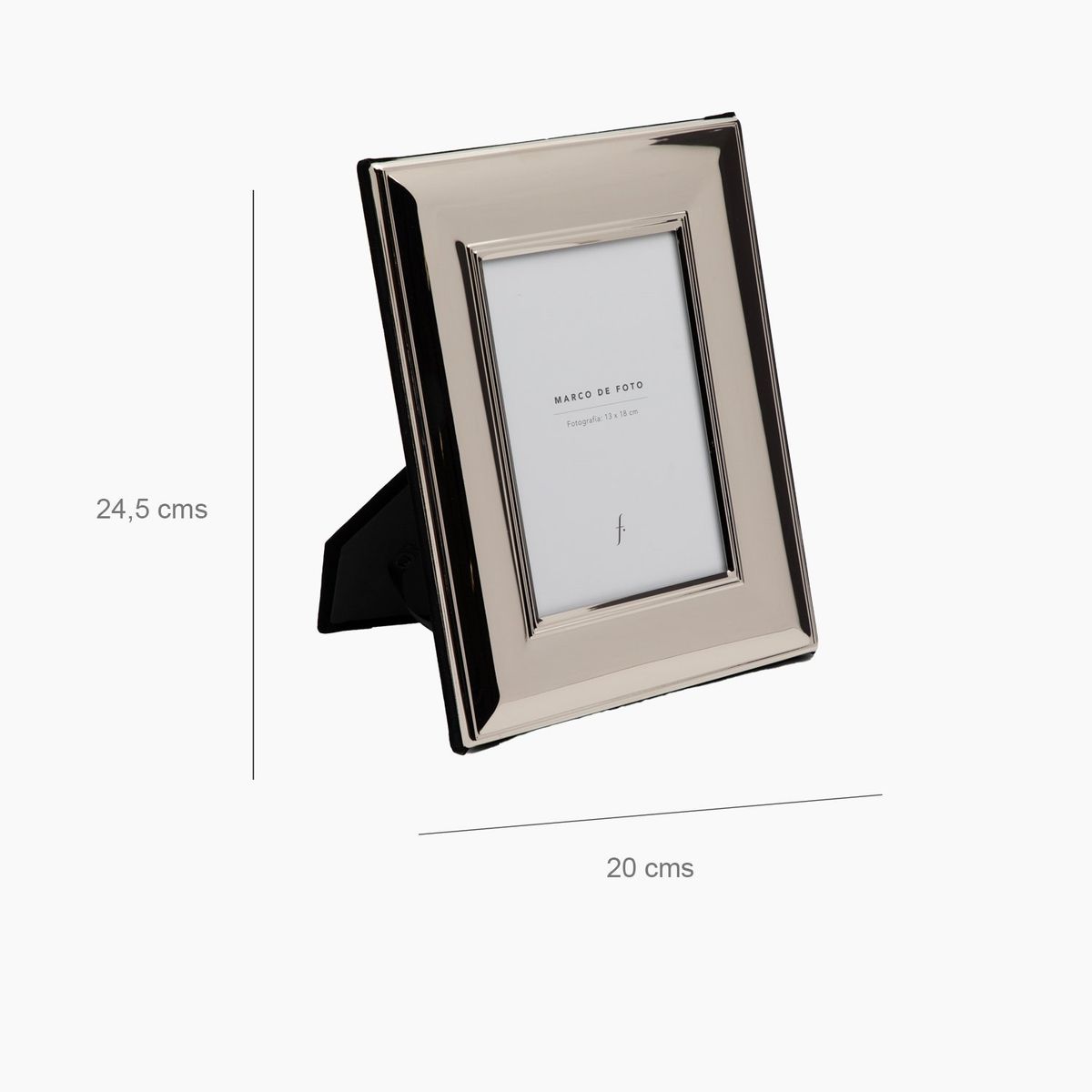 MICA - Marco de Fotos Grueso Plateado