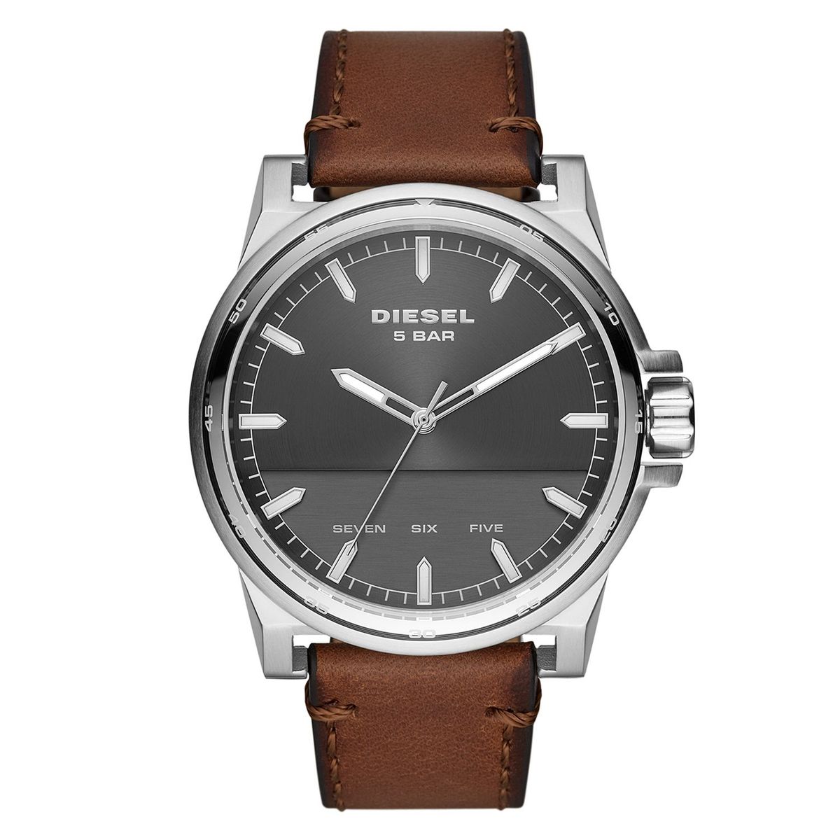 DIESEL - Reloj Diesel D-48 De Hombre Correa En Cuero Marrón  Análogo
