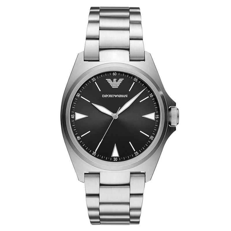 ARMANI - Reloj Armani Nicola De Hombre Correa En Acero Plateado  Análogo