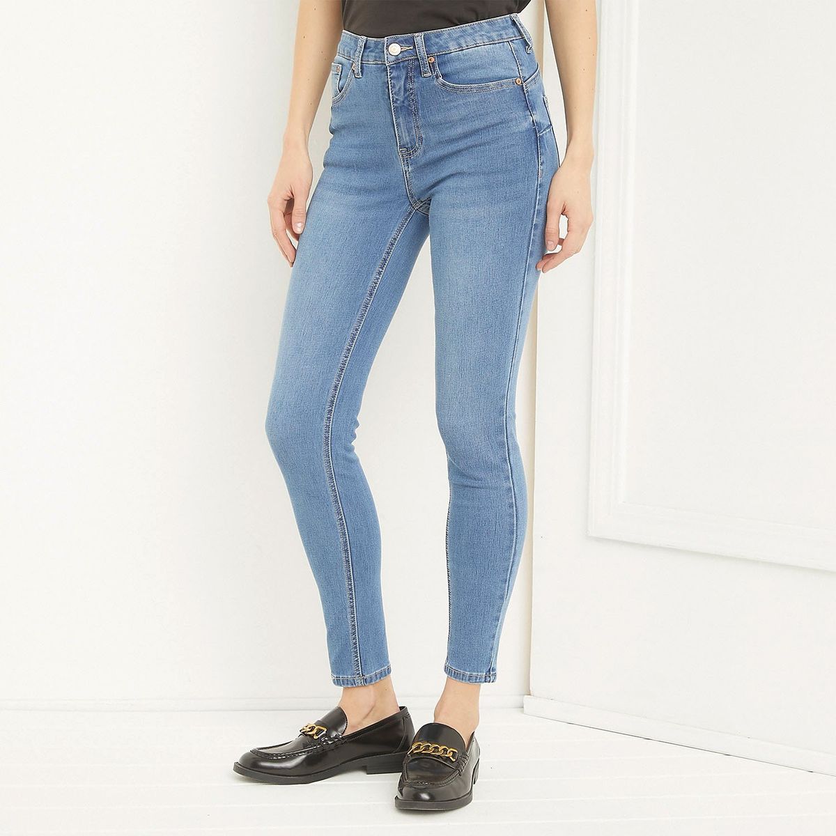 BASEMENT - Jean Skinny Tiro Medio Mujer Basement