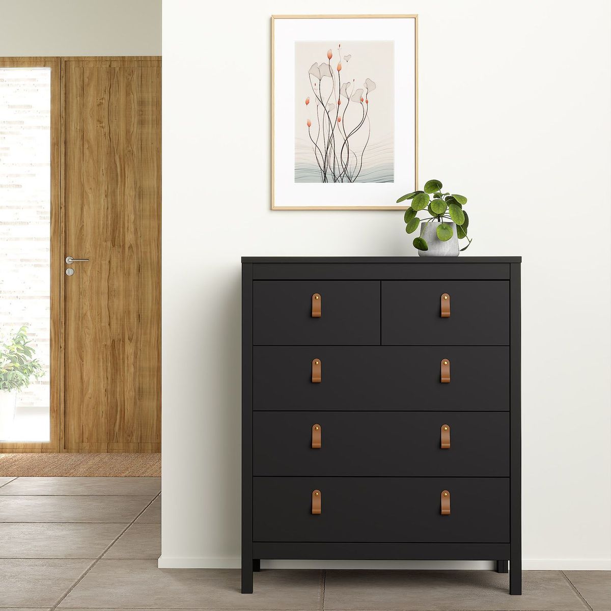 TVILUM - Cómoda Madrid 5 Cajones