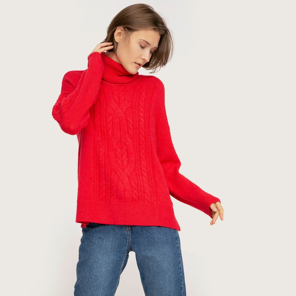 BASEMENT - Chompa Trenzas Mujer